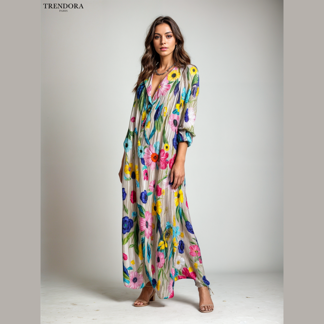 Sofia™ – Zapierające dech w piersiach, drukowana sukienka