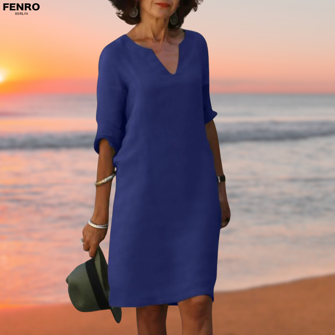 Celia™ | Wygodne lniane sukienka