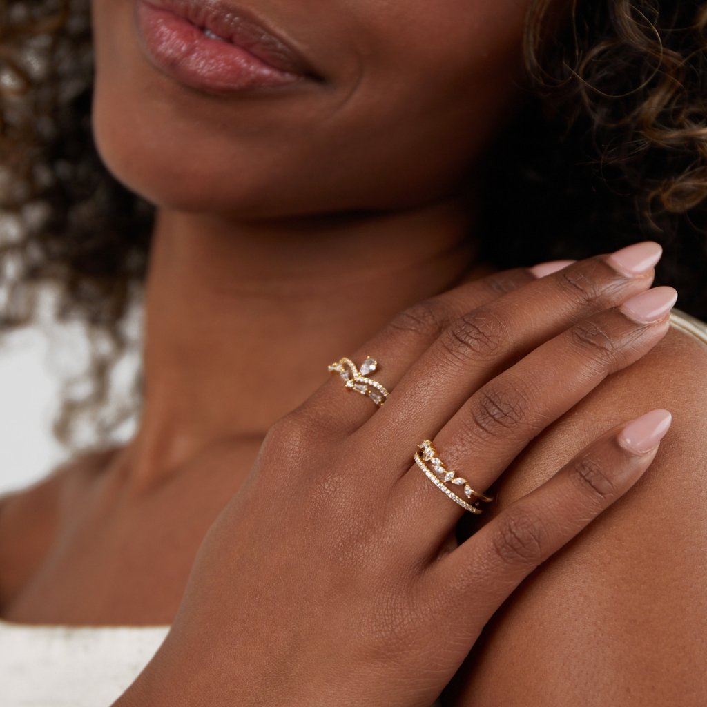 Aura | elegancki kryształowy pierścień