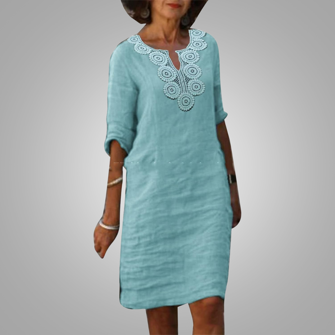 Karla™ – Elegancka suknia wieczorowa z dekoltem w serek