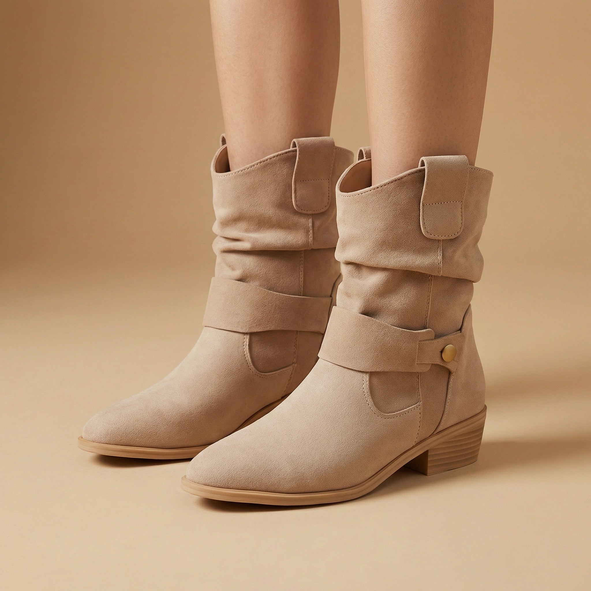 AMARÉL | Eleganckie Zamszowe Botki