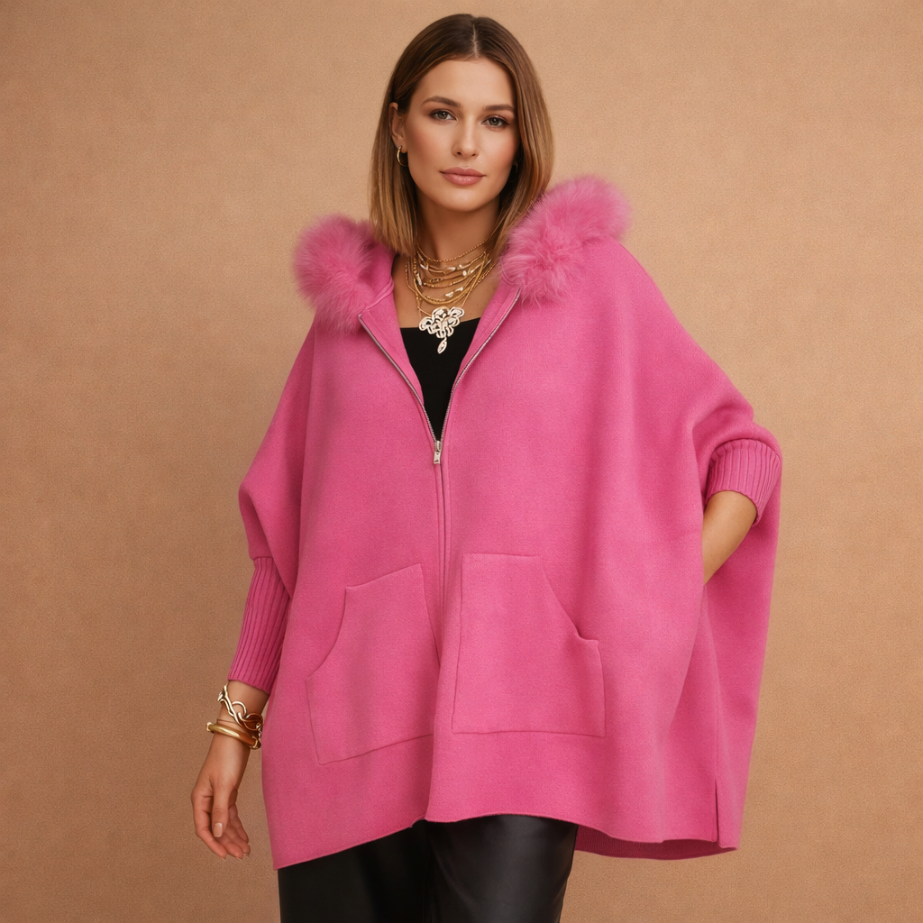 Nordelle™ Limitowana Kurtka Casual z Kołnierzem ze Sztucznego Futra
