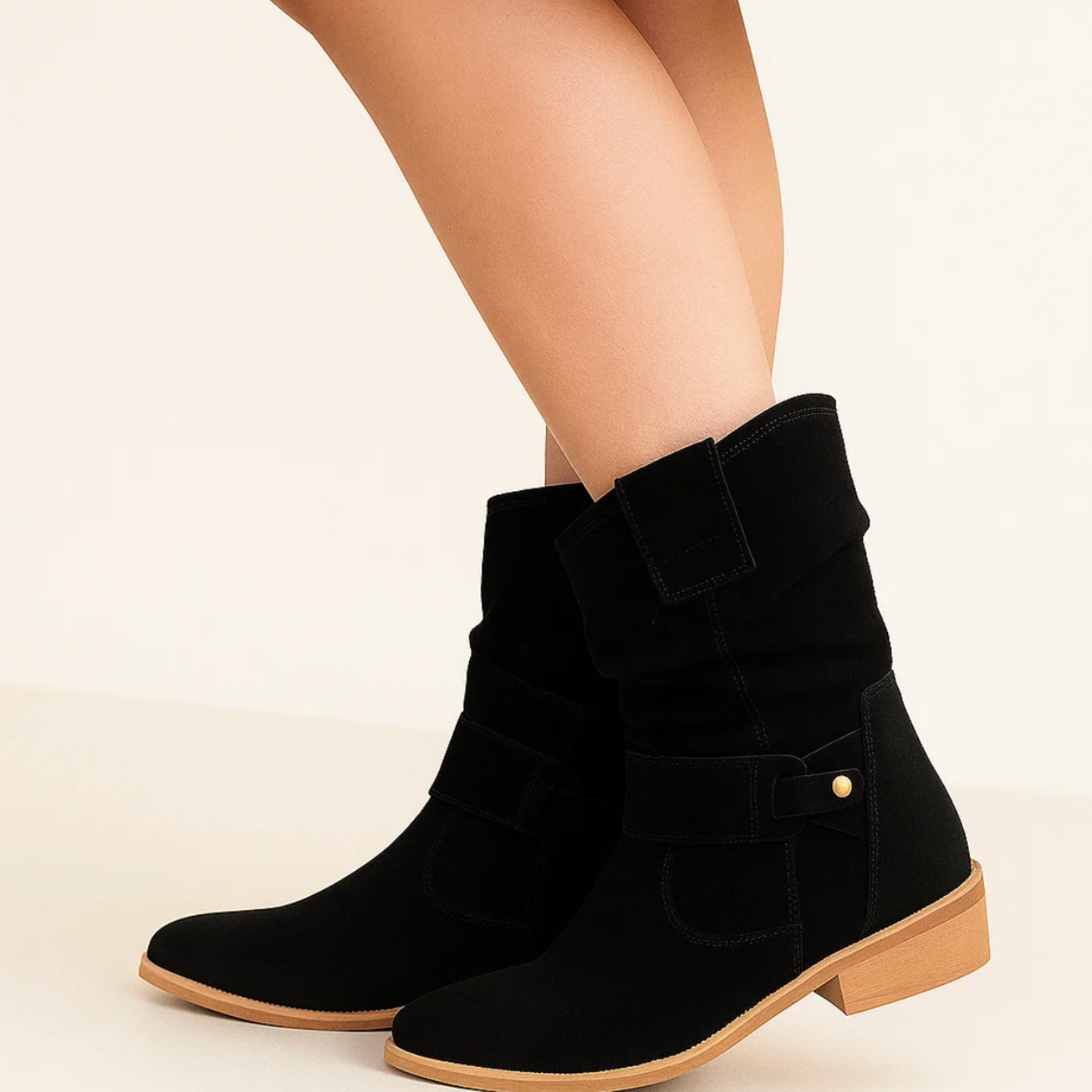 AMARÉL – Eleganckie Zamszowe Botki