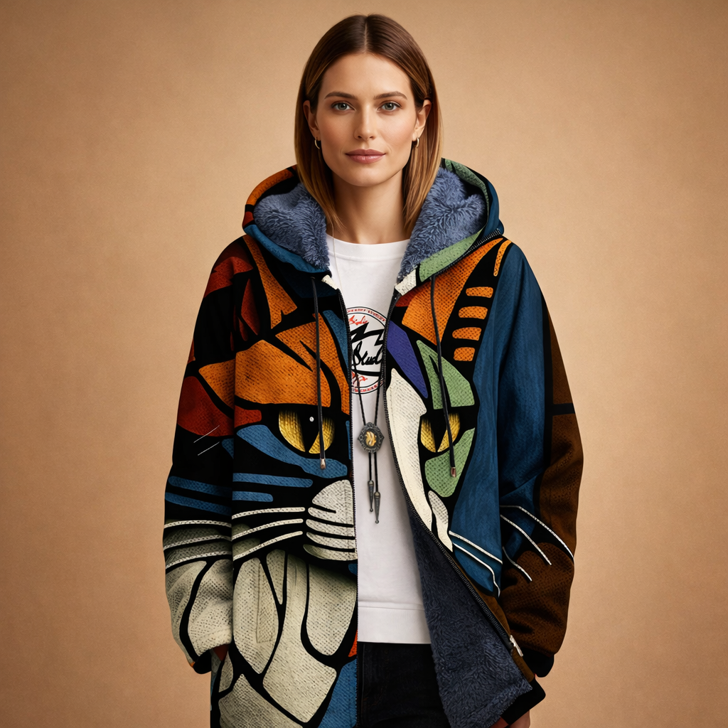 Anna™ | Kurtka z artystycznym nadrukiem