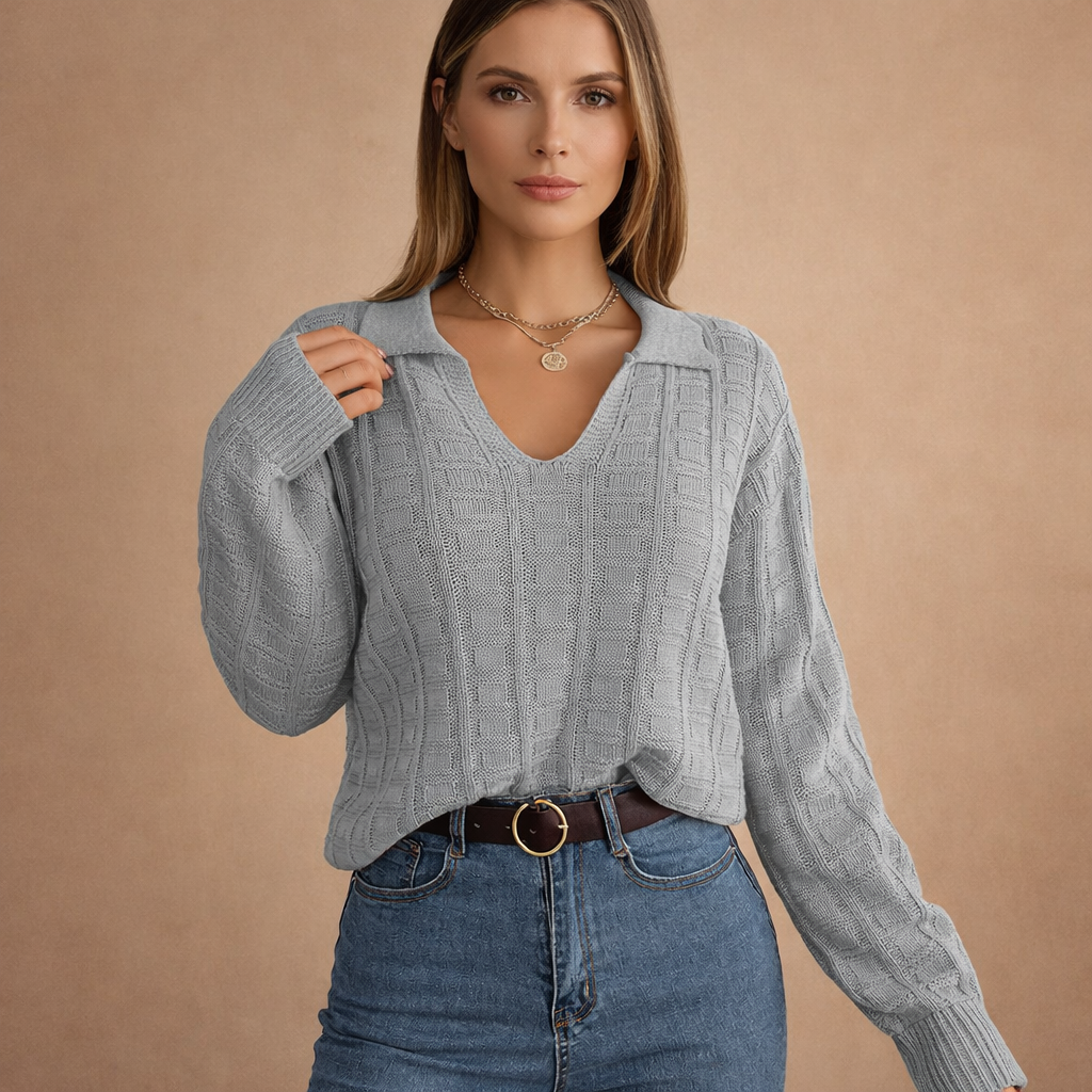 Carlee | Żywy sweter dziany