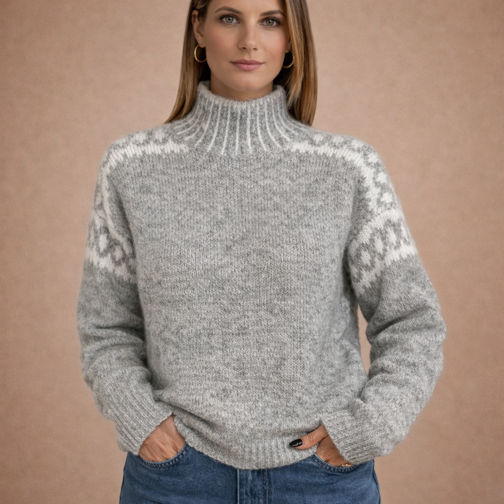 Liv | Sweter z miękkiego dzianiny