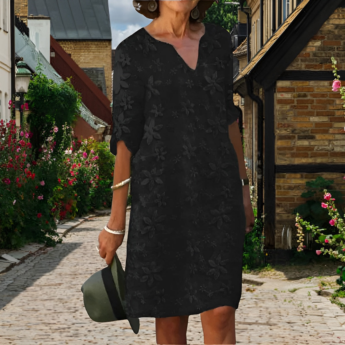 Isabel™ | Elegancki szlafrok z kołnierzem w kształt litery V