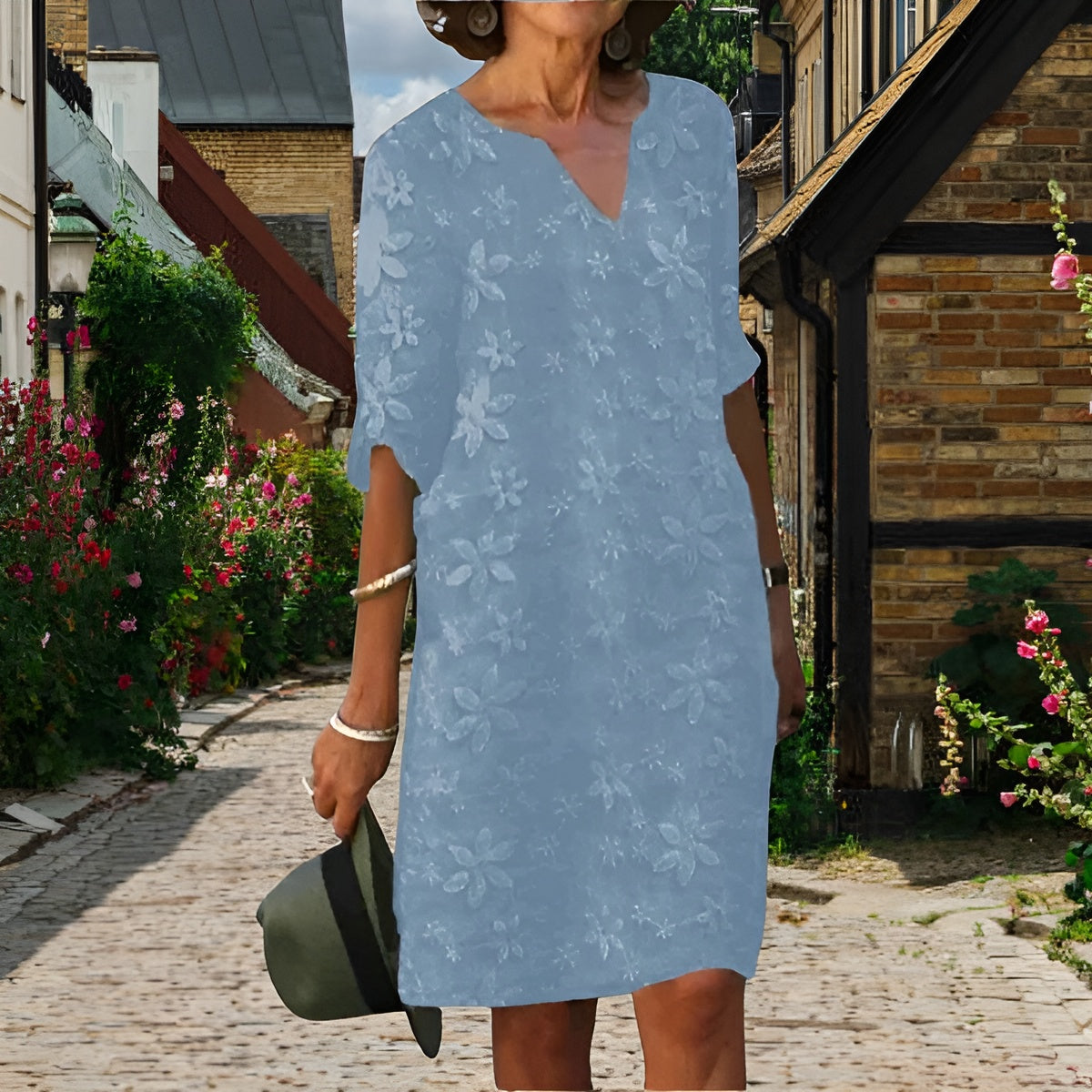 Isabel™ | Elegancki szlafrok z kołnierzem w kształt litery V