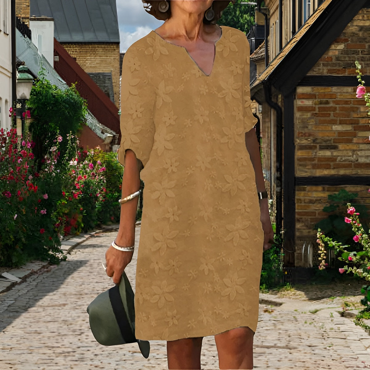 Isabel™ | Elegancki szlafrok z kołnierzem w kształt litery V