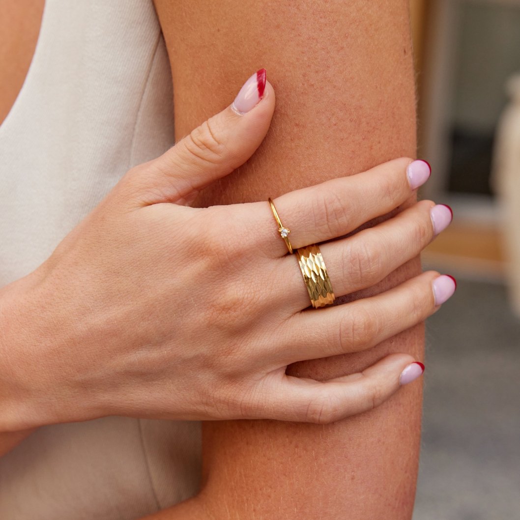 Miłość | Kryształowy kolczyk kołowy