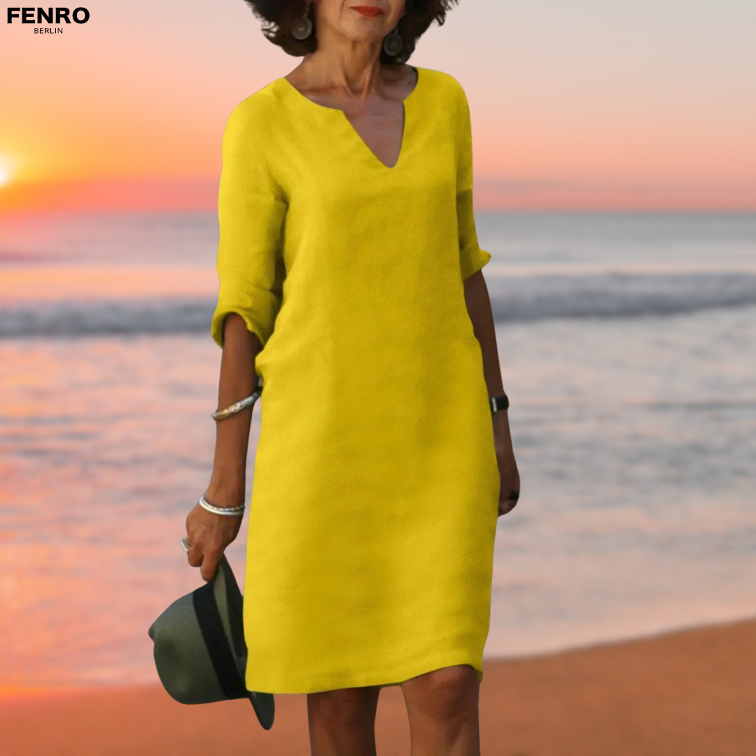 Celia™ | Wygodne lniane sukienka