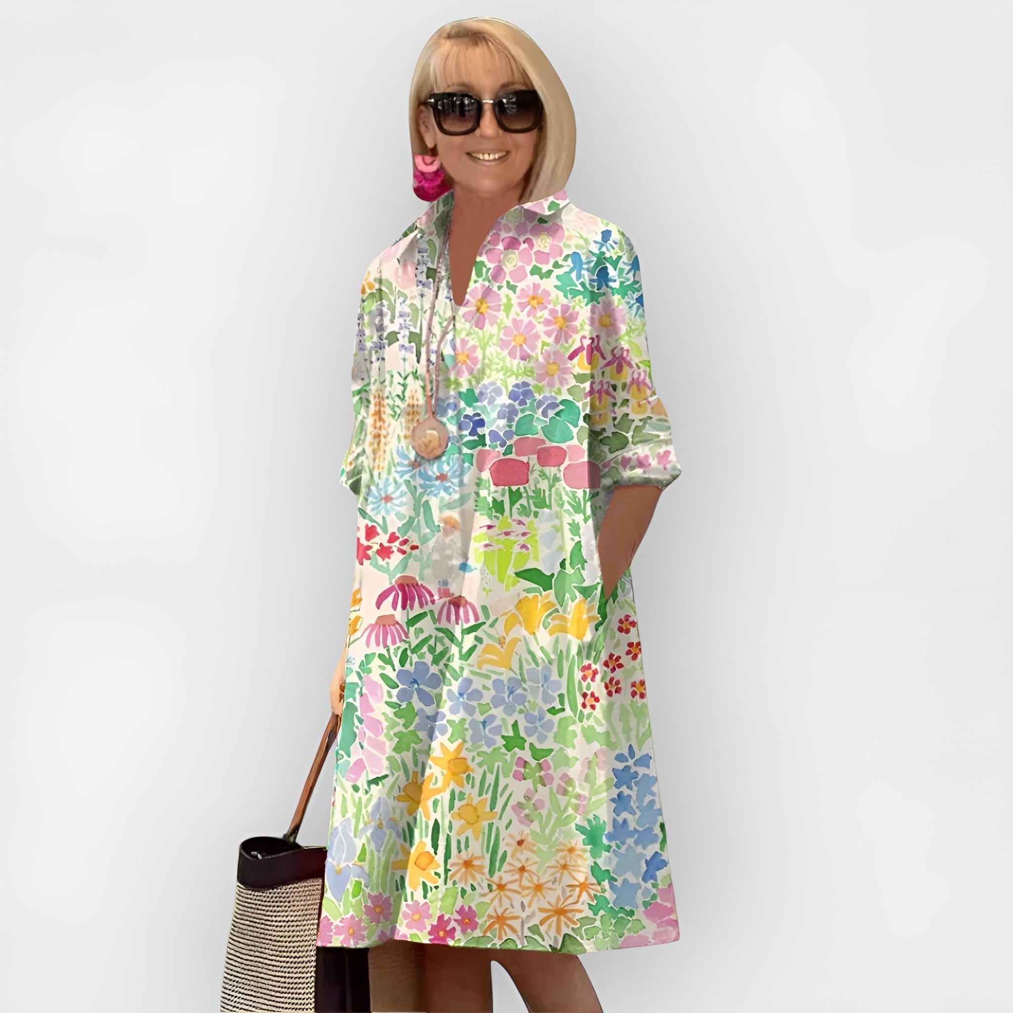 Eva™ | Unikalna sukienka kwiatowa