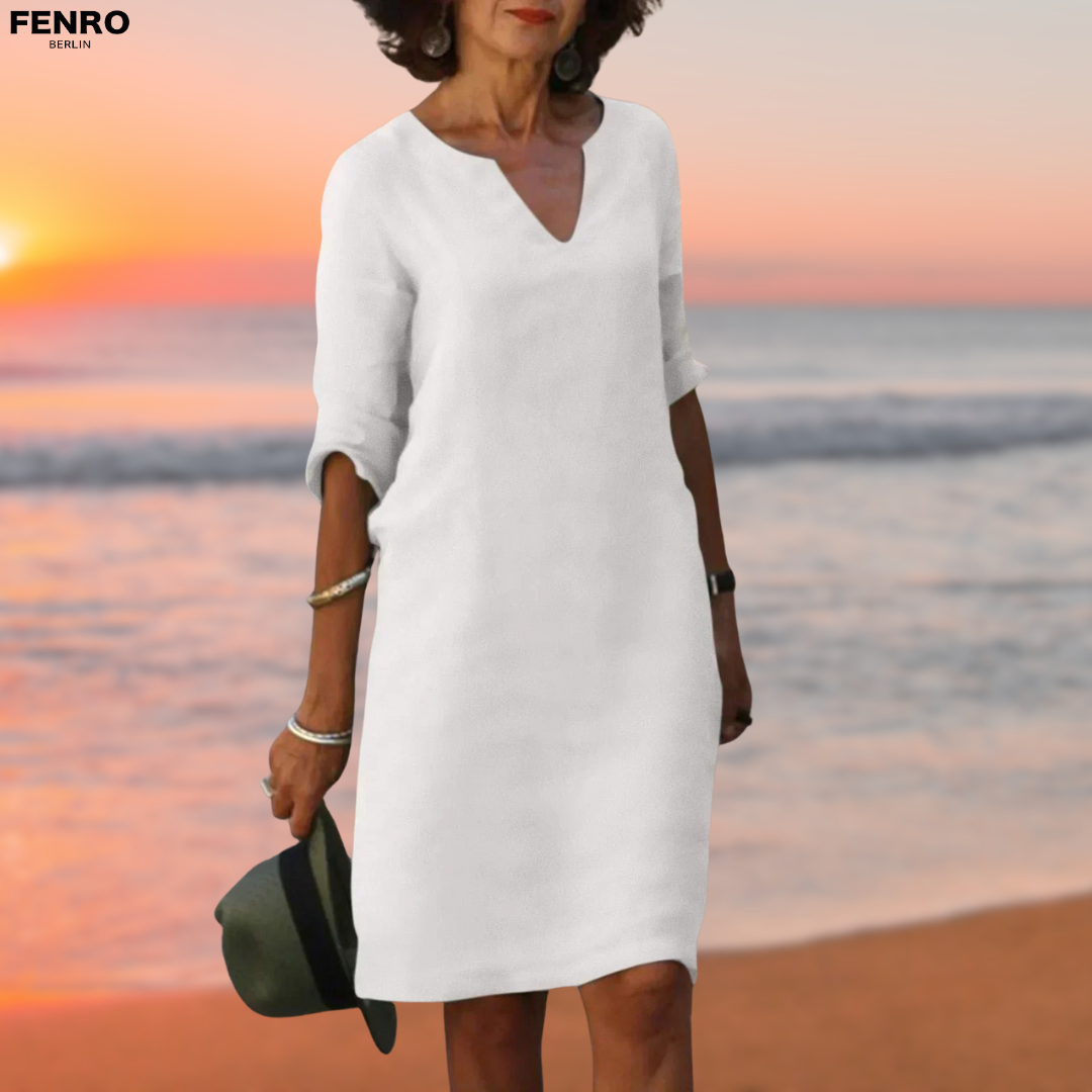 Celia™ | Wygodne lniane sukienka