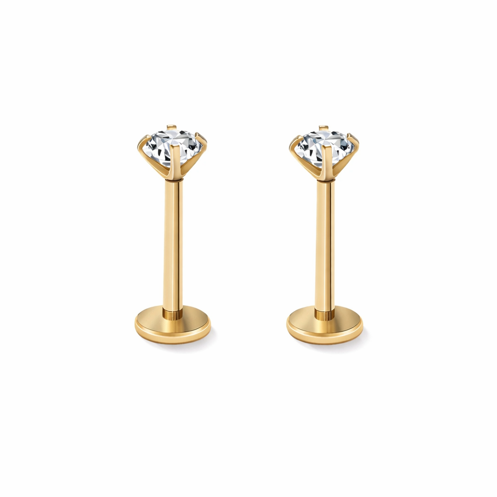 Minimalistyczne Kolczyki do Piercingu Ucha