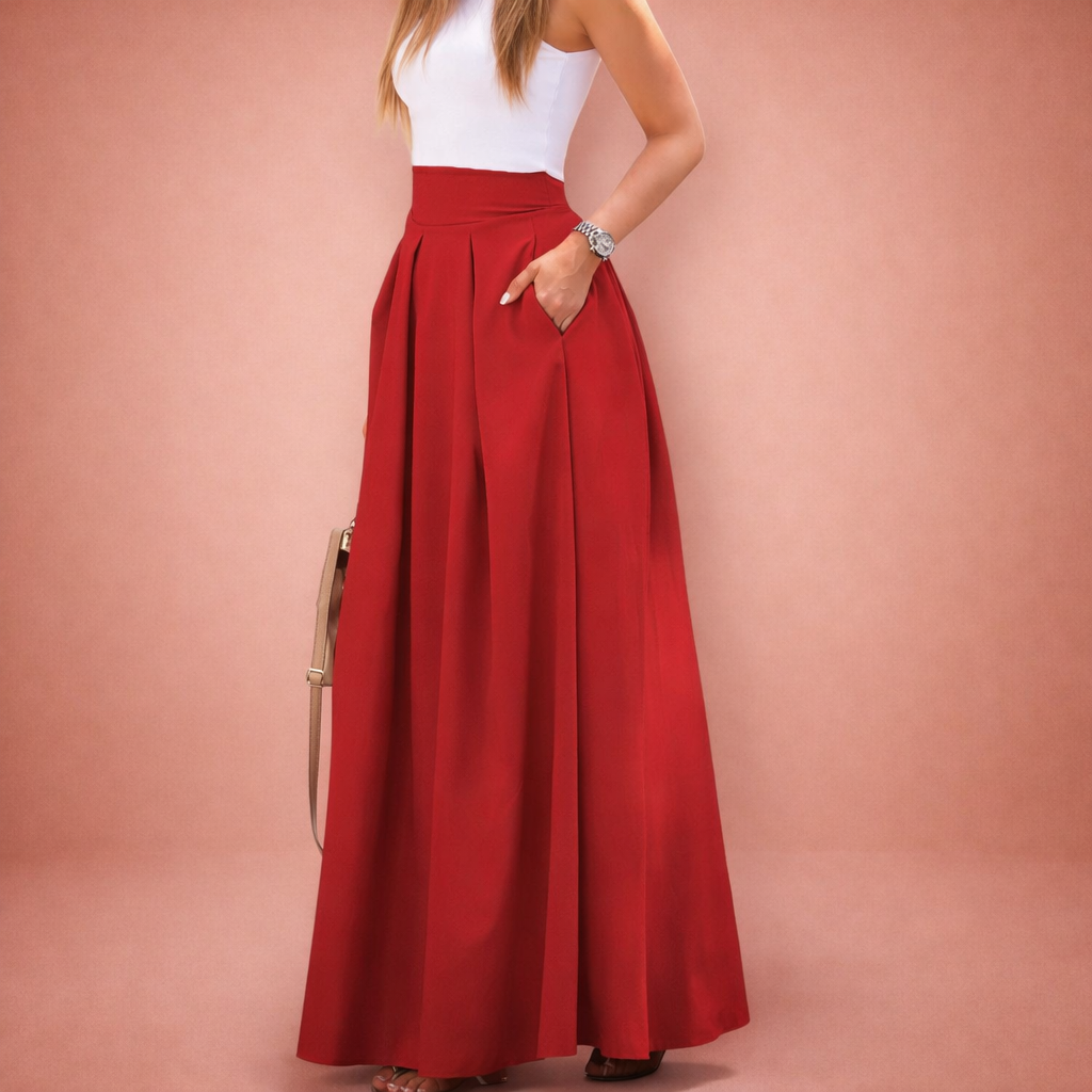 Tzafira | Elegancka spódnica maxi z wysokim stanem