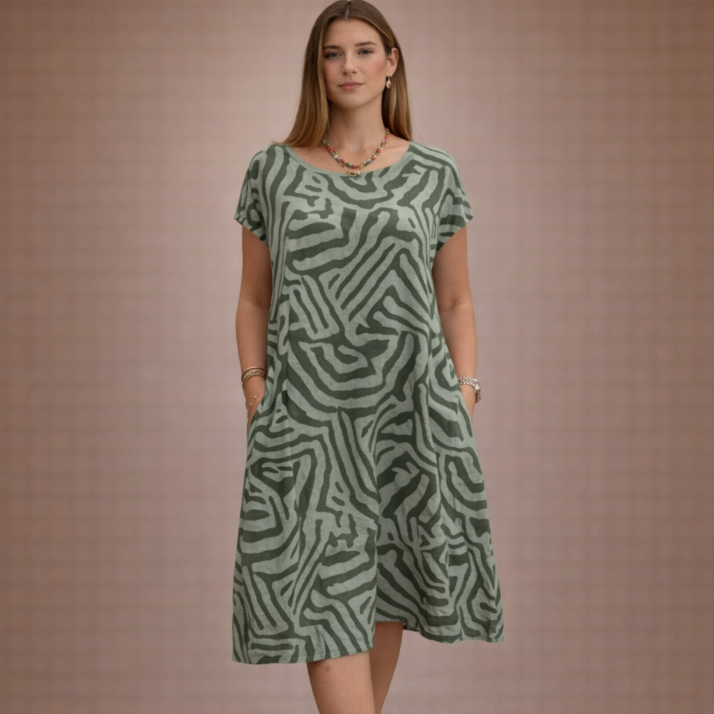 Annabel™ | Sweter z wzorzystym golfem