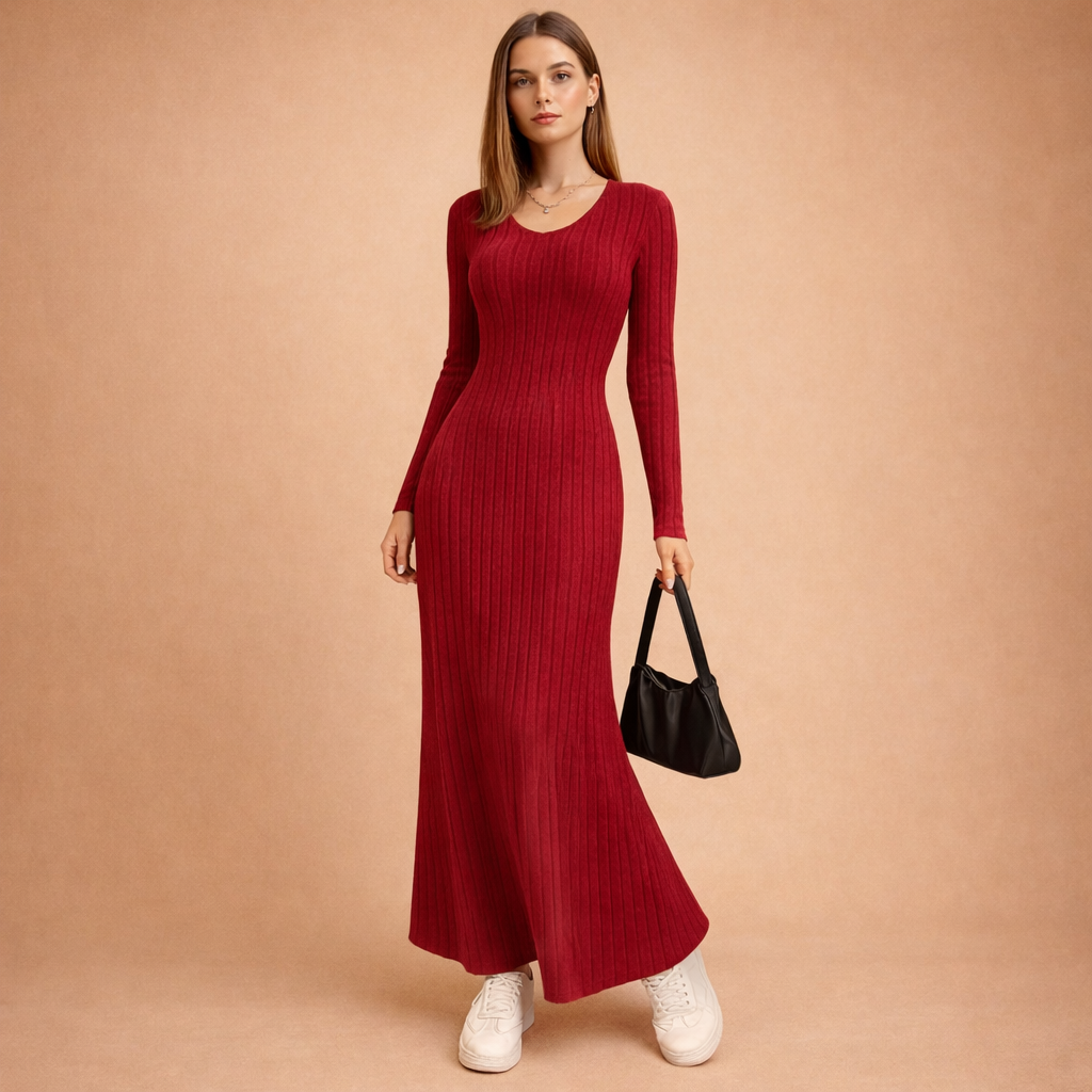 Leona™ | Wygodna sukienka na chłodne dni