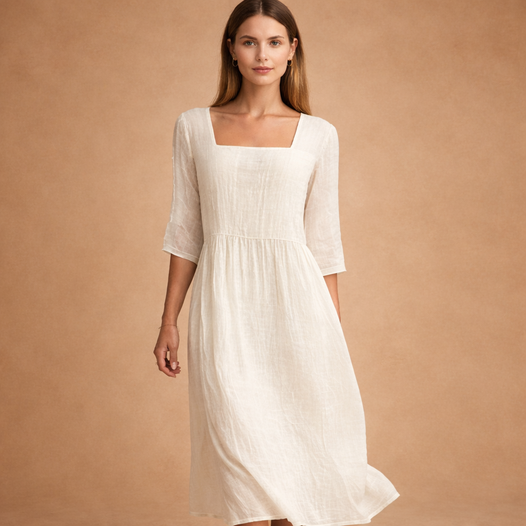Emma™ | Swobodna sukienka z lnu