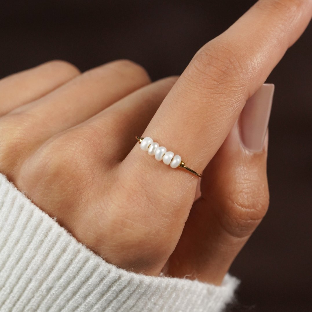 Grace | Pierścionek z pereł słodkowodnych