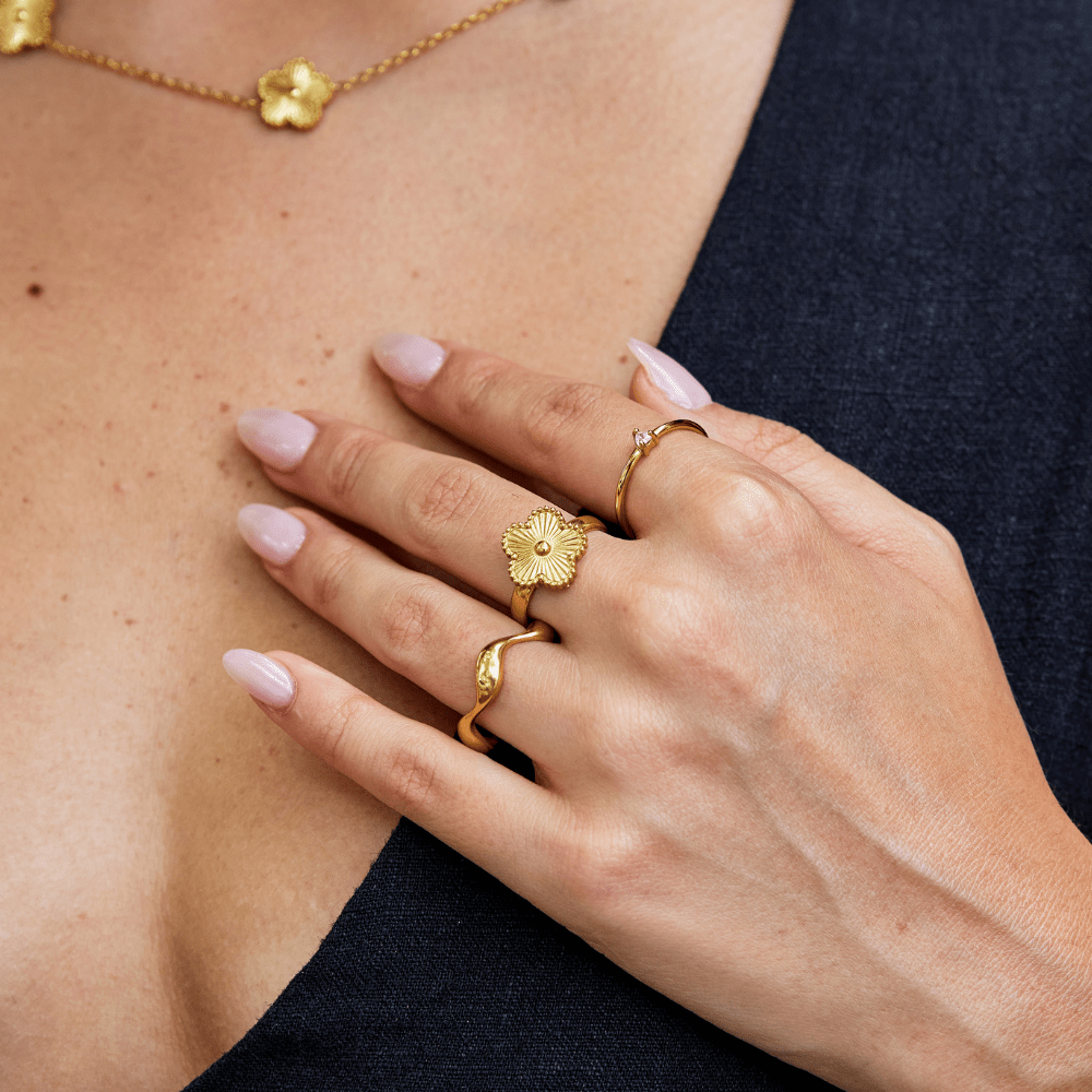 Złoty brelok do kluczy