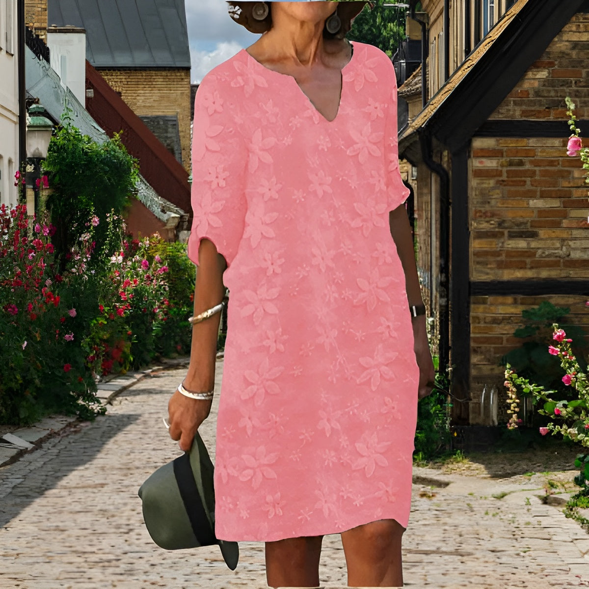 Isabel™ | Elegancki szlafrok z kołnierzem w kształt litery V